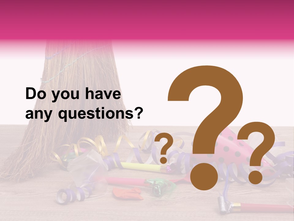 Cleaning After The Birthday PowerPoint Template