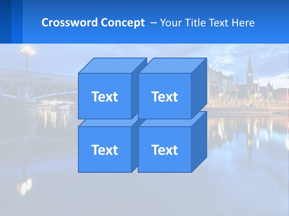 Night Bridge PowerPoint Template