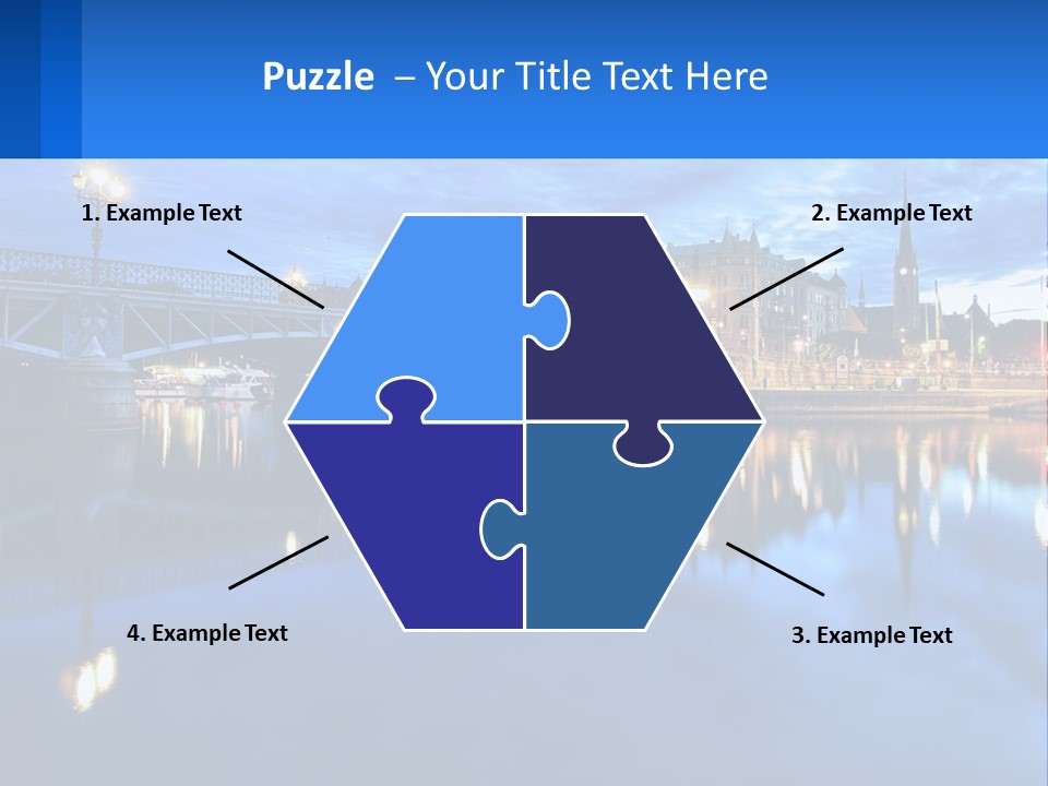 Night Bridge PowerPoint Template