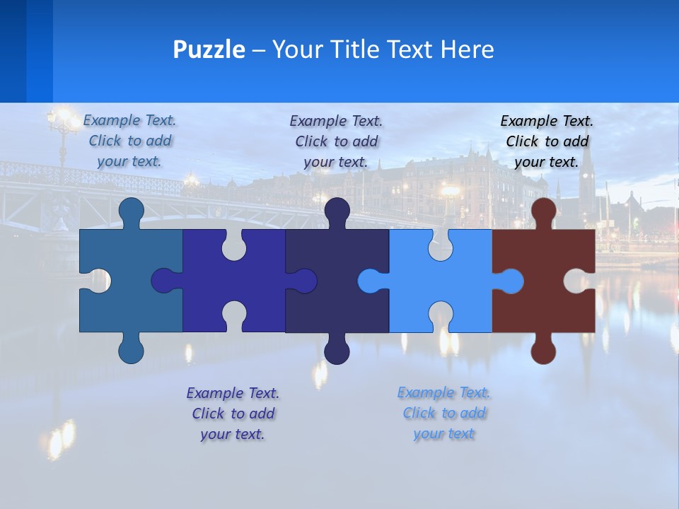 Night Bridge PowerPoint Template