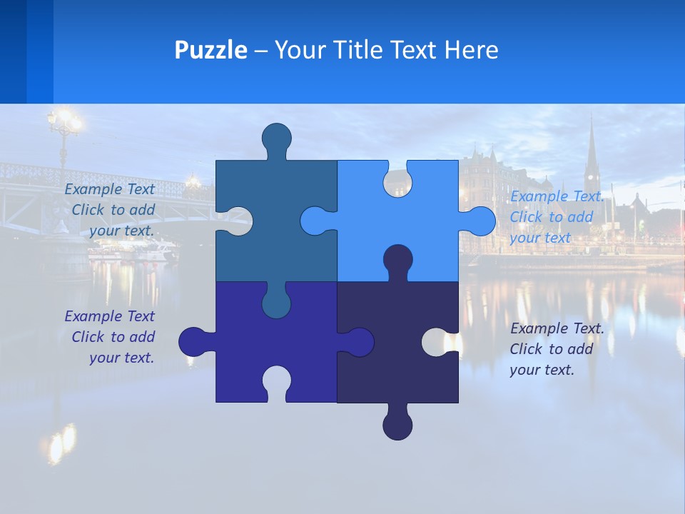 Night Bridge PowerPoint Template