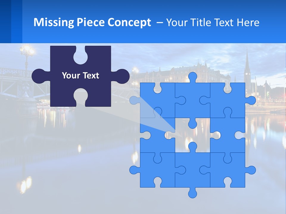 Night Bridge PowerPoint Template