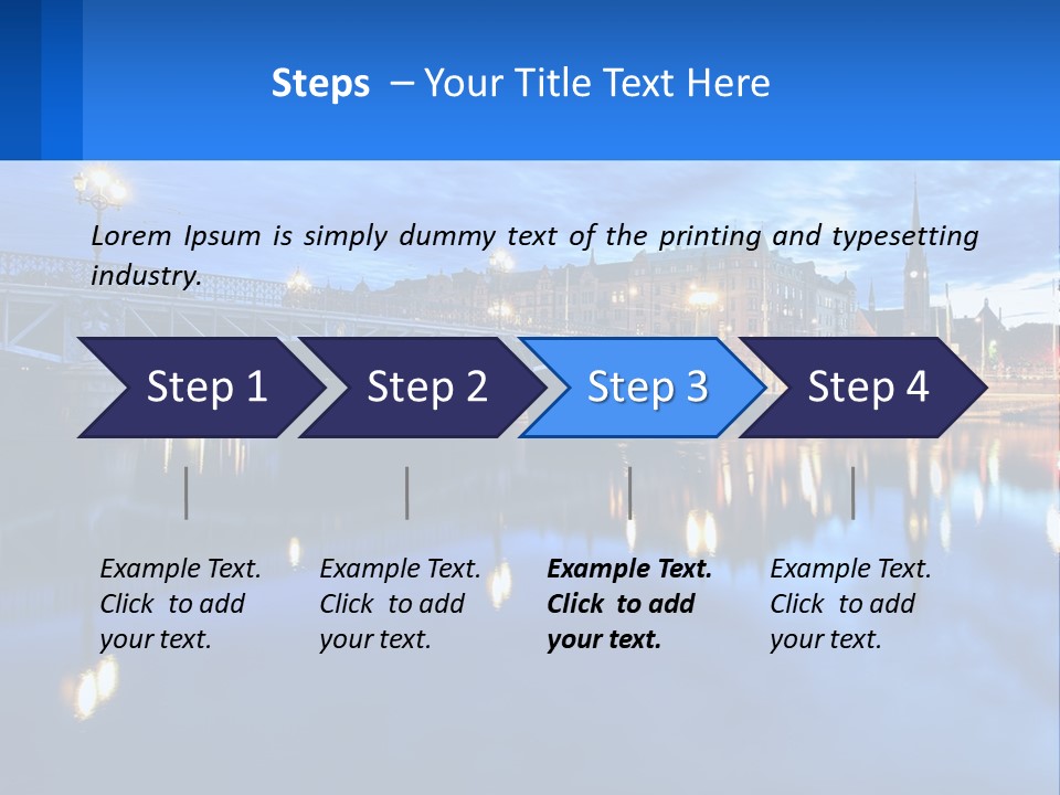 Night Bridge PowerPoint Template