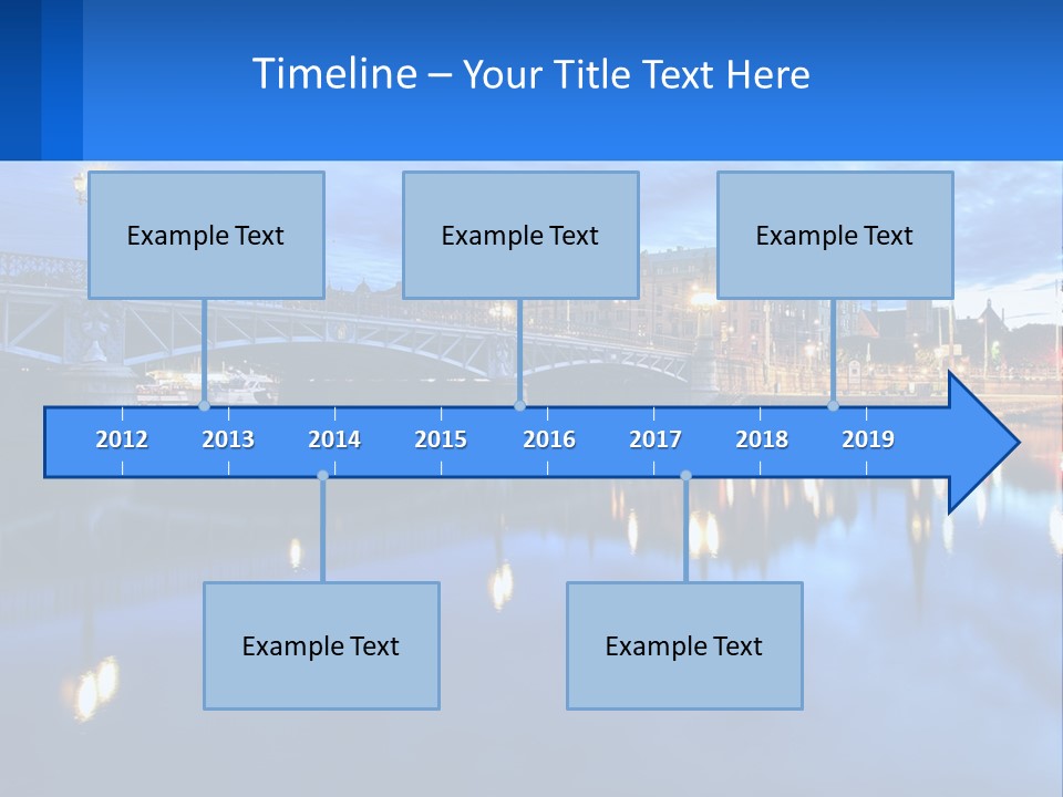 Night Bridge PowerPoint Template