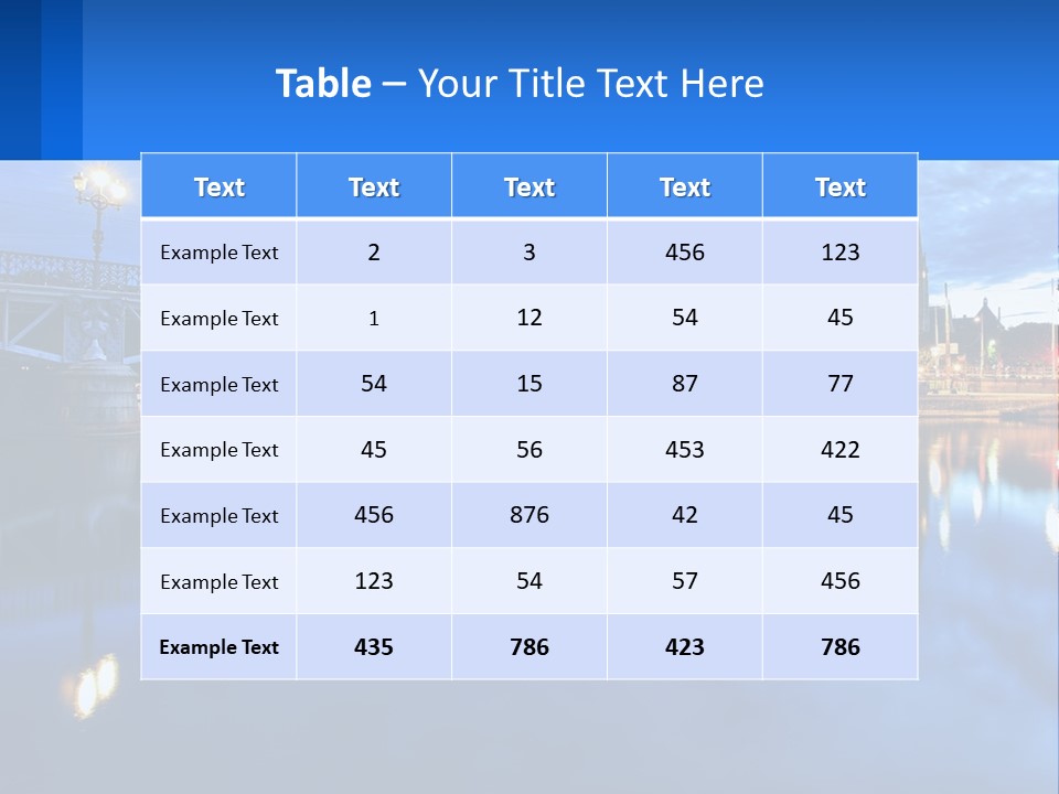 Night Bridge PowerPoint Template