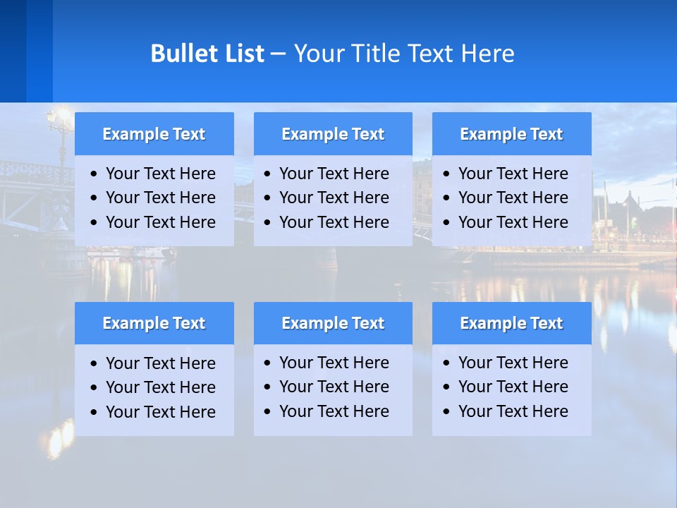 Night Bridge PowerPoint Template