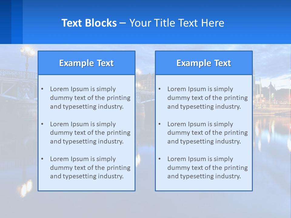 Night Bridge PowerPoint Template