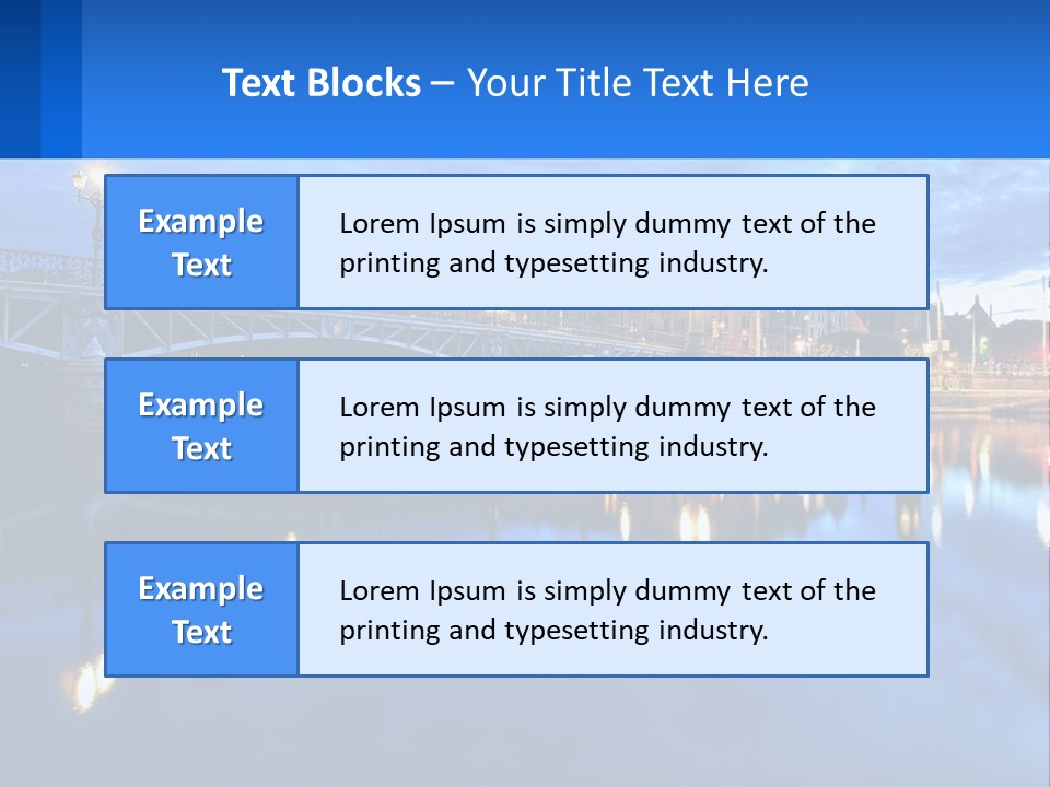 Night Bridge PowerPoint Template