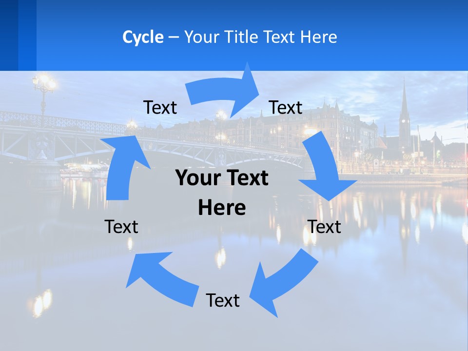 Night Bridge PowerPoint Template