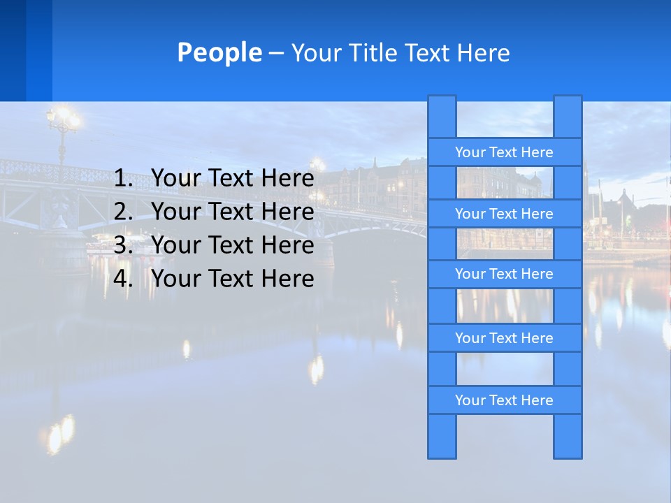 Night Bridge PowerPoint Template