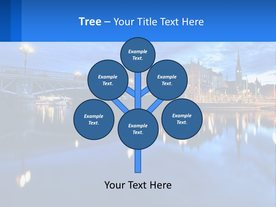 Night Bridge PowerPoint Template