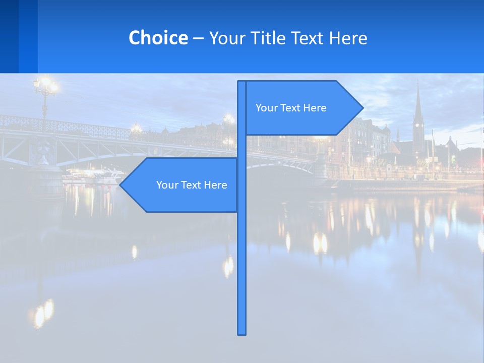 Night Bridge PowerPoint Template