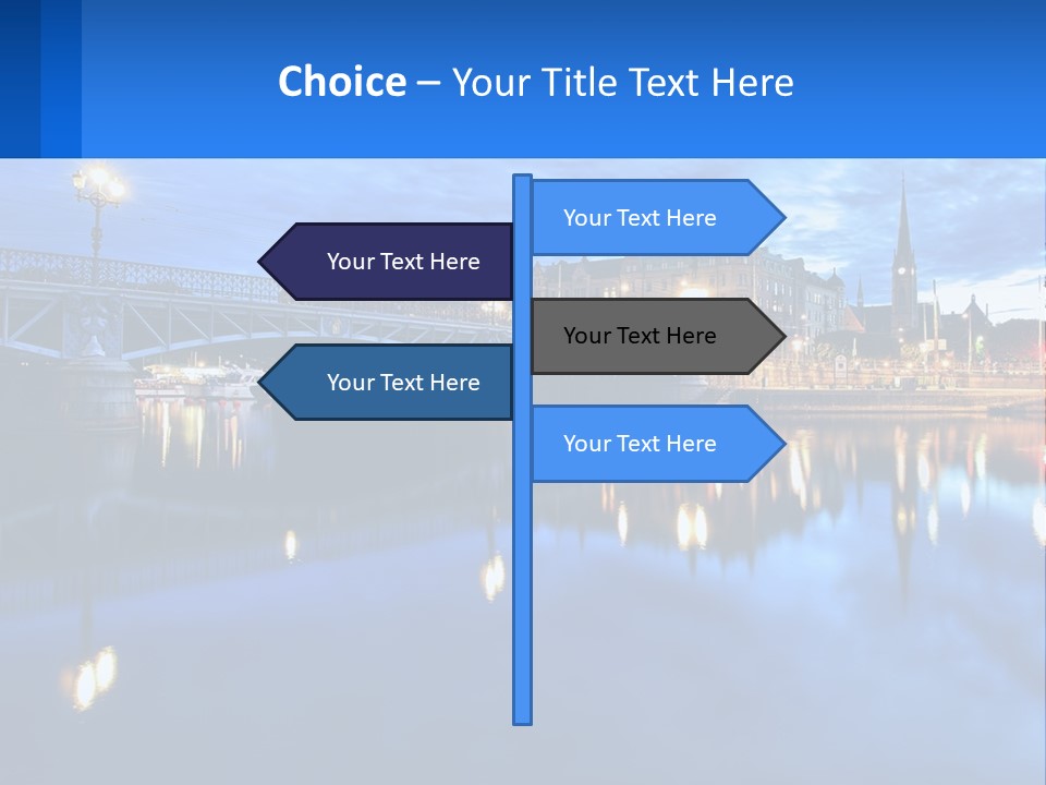Night Bridge PowerPoint Template