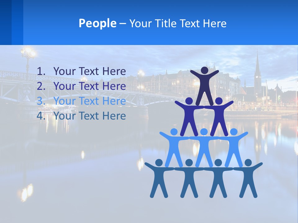 Night Bridge PowerPoint Template