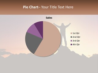 Climb The Mountain And See The Sunset PowerPoint Template
