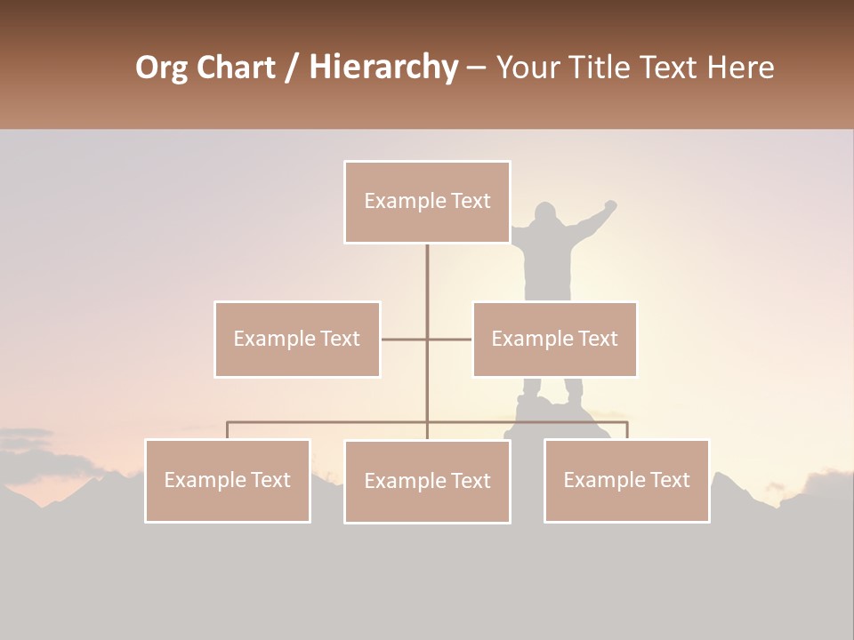 Climb The Mountain And See The Sunset PowerPoint Template