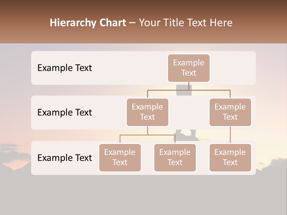 Climb The Mountain And See The Sunset PowerPoint Template