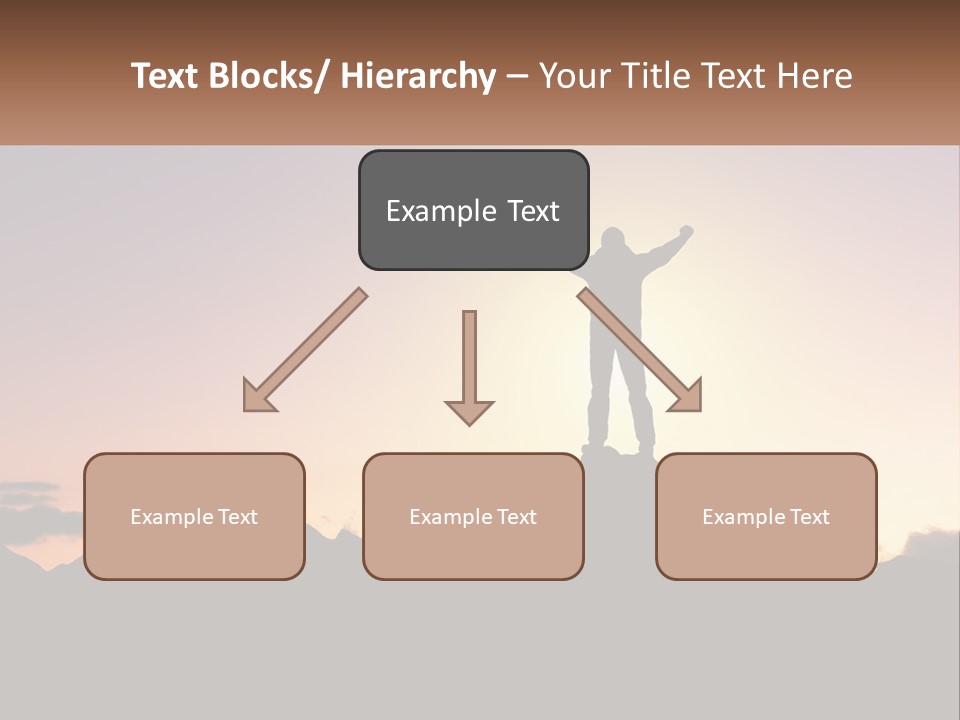 Climb The Mountain And See The Sunset PowerPoint Template