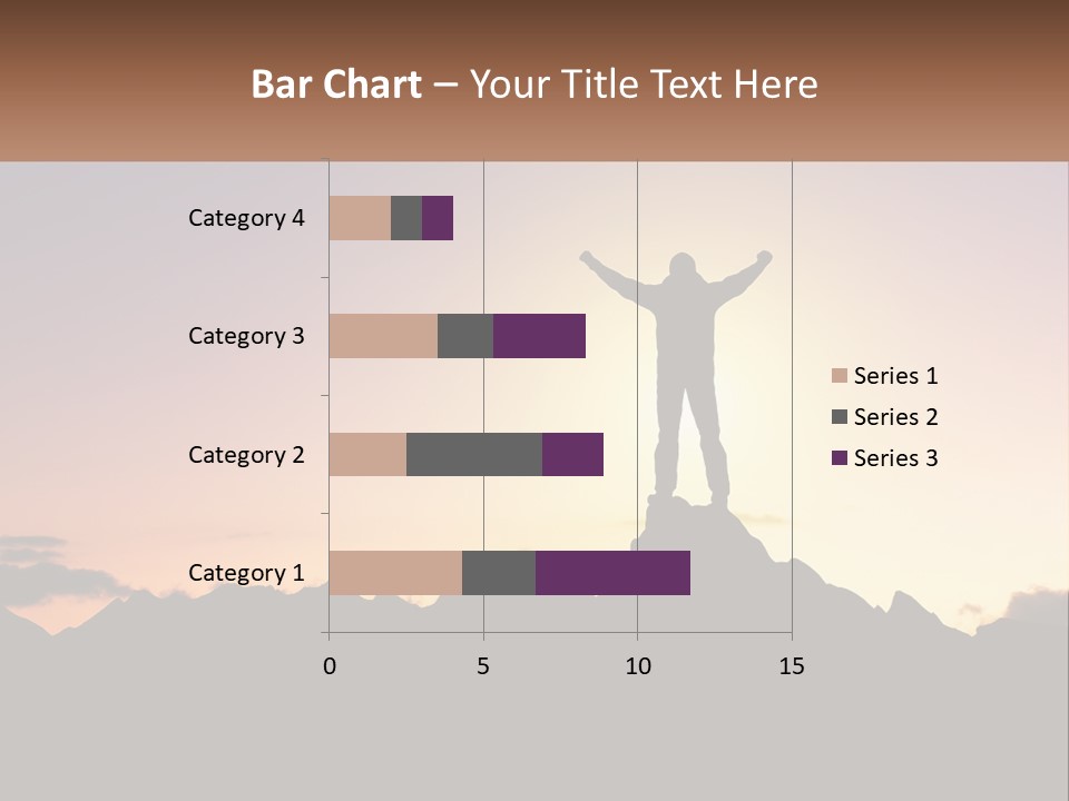 Climb The Mountain And See The Sunset PowerPoint Template