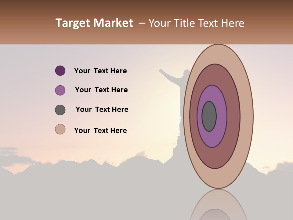 Climb The Mountain And See The Sunset PowerPoint Template