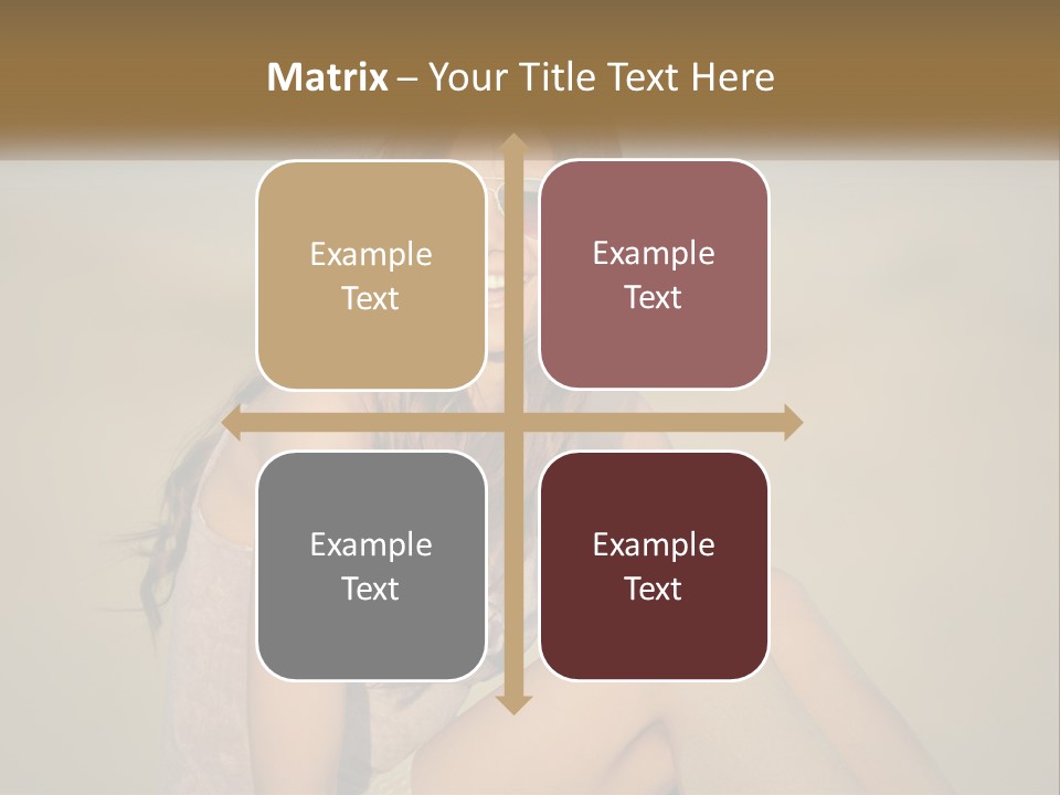 Girl In Sunglasses PowerPoint Template