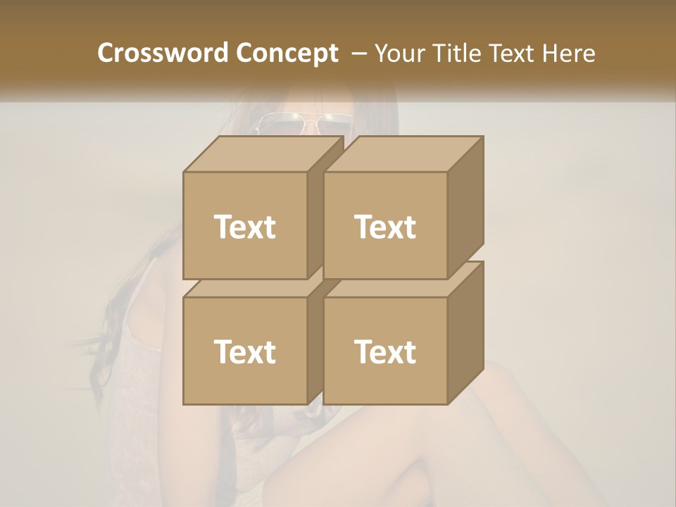 Girl In Sunglasses PowerPoint Template