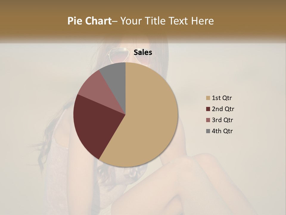 Girl In Sunglasses PowerPoint Template