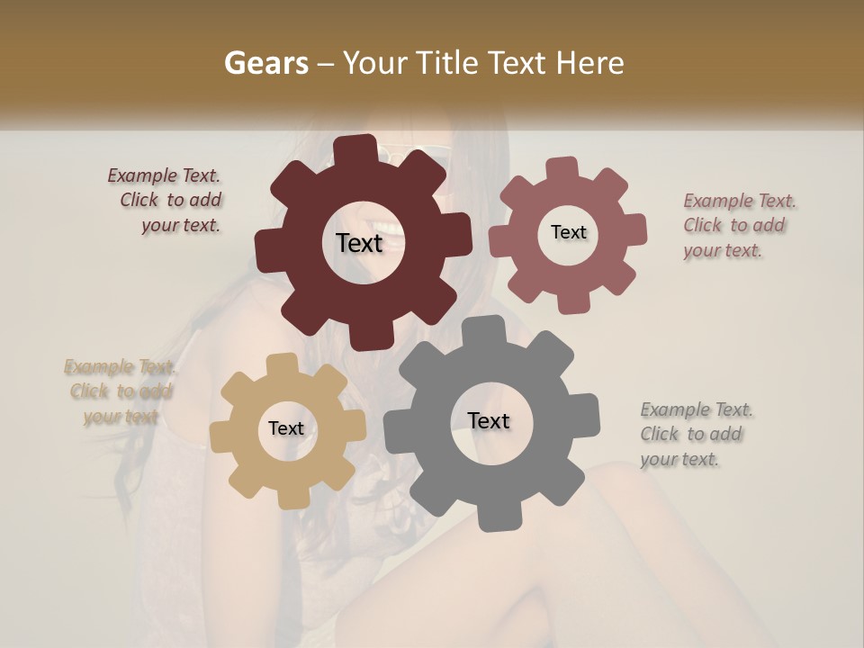 Girl In Sunglasses PowerPoint Template