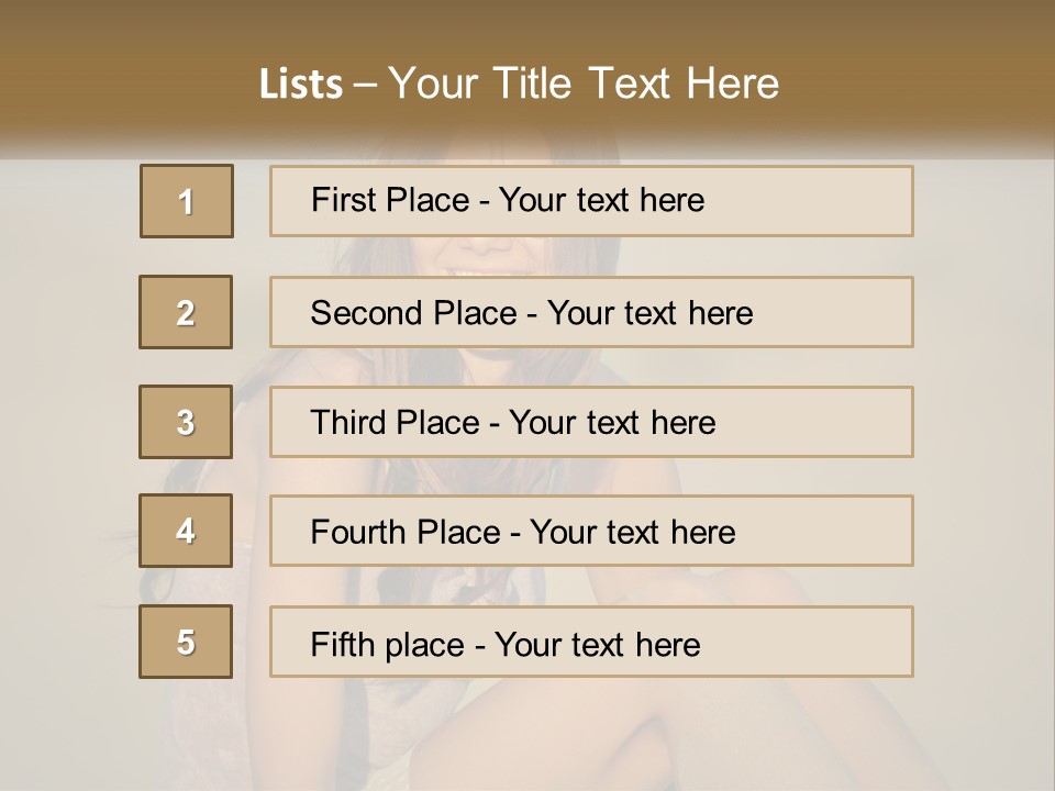 Girl In Sunglasses PowerPoint Template