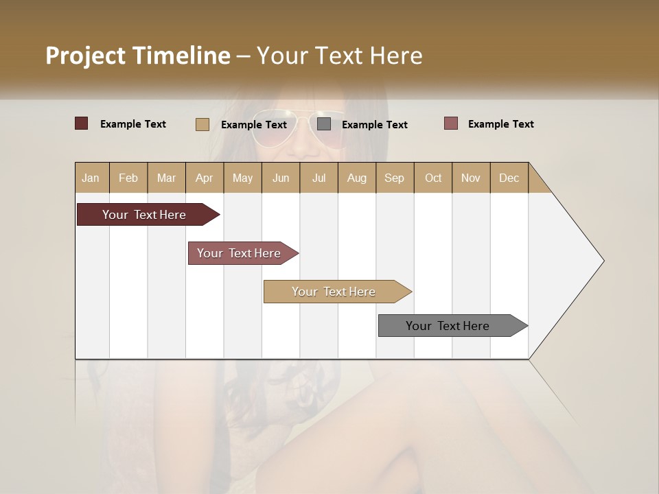 Girl In Sunglasses PowerPoint Template