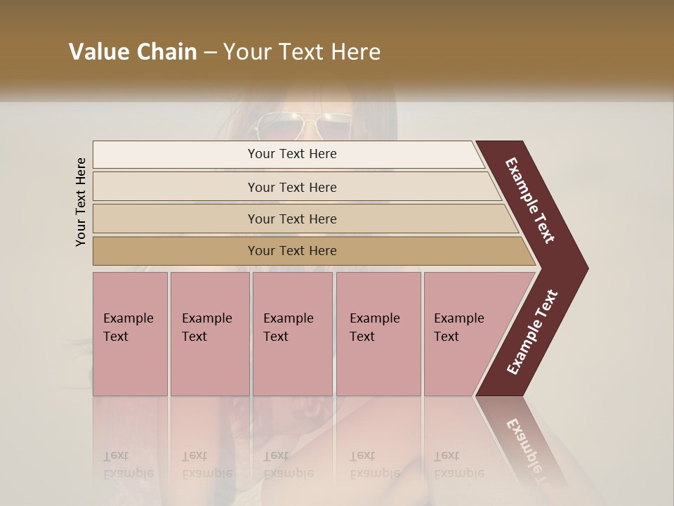 Girl In Sunglasses PowerPoint Template