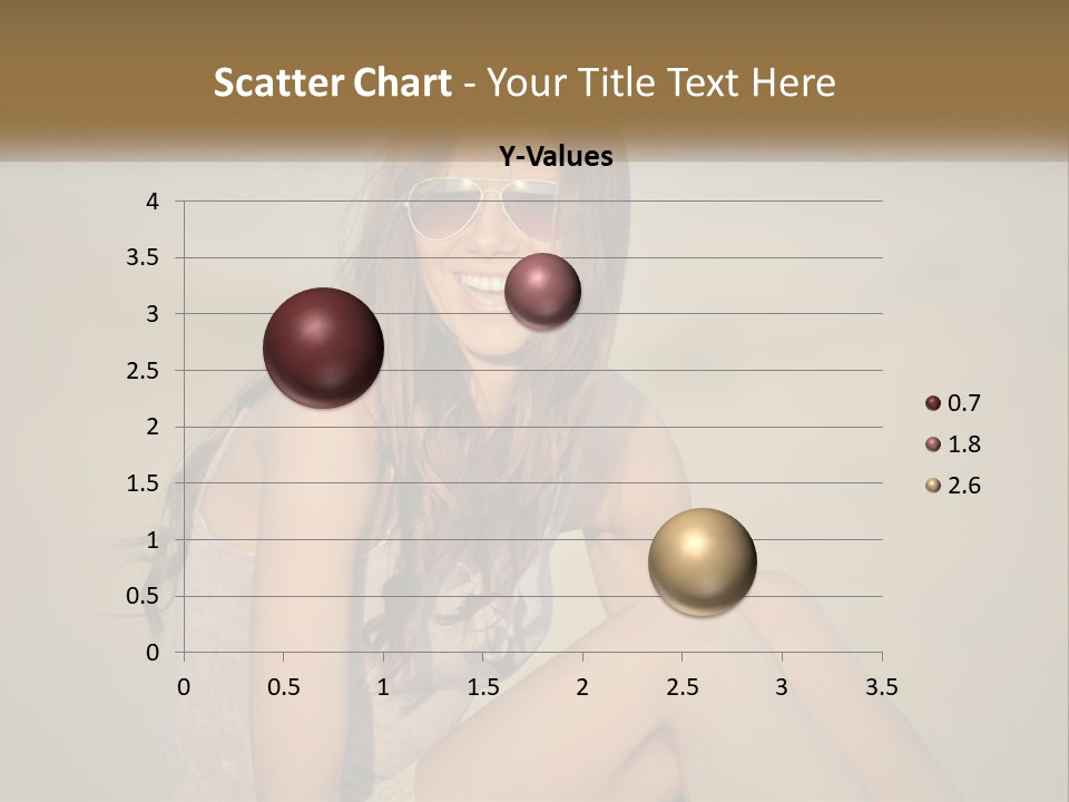 Girl In Sunglasses PowerPoint Template