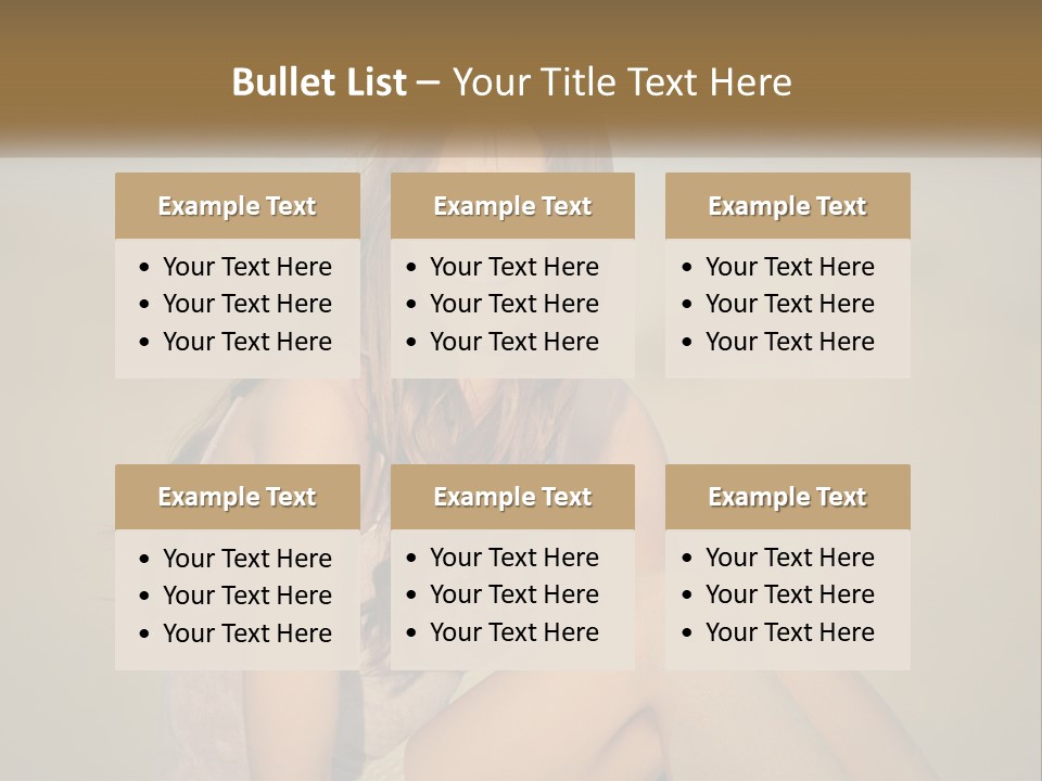 Girl In Sunglasses PowerPoint Template