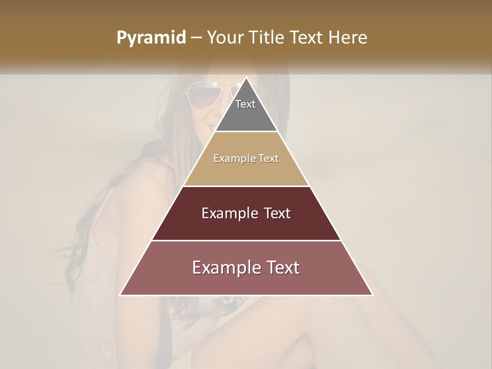 Girl In Sunglasses PowerPoint Template