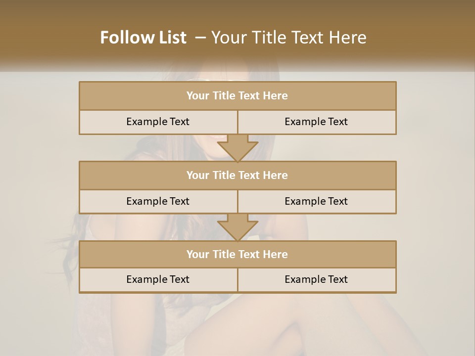 Girl In Sunglasses PowerPoint Template