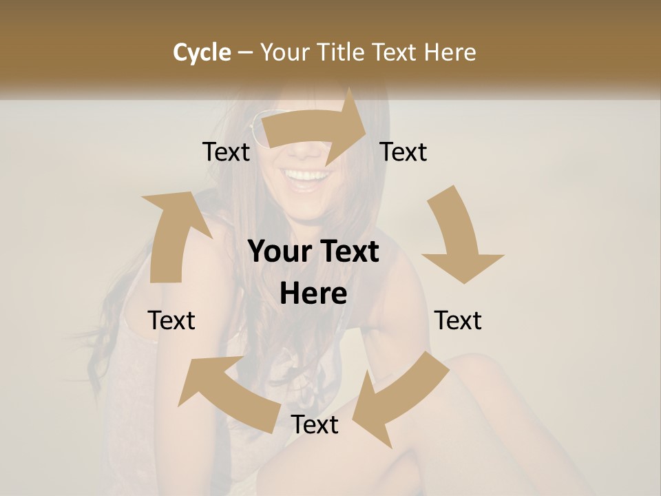 Girl In Sunglasses PowerPoint Template