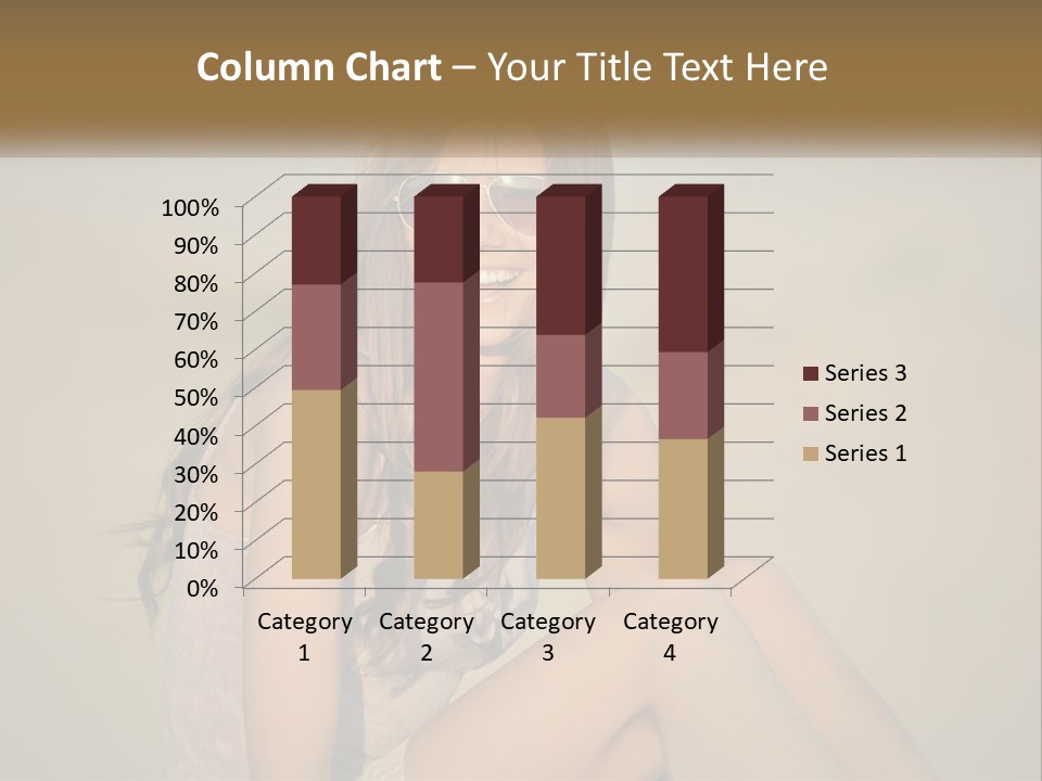 Girl In Sunglasses PowerPoint Template