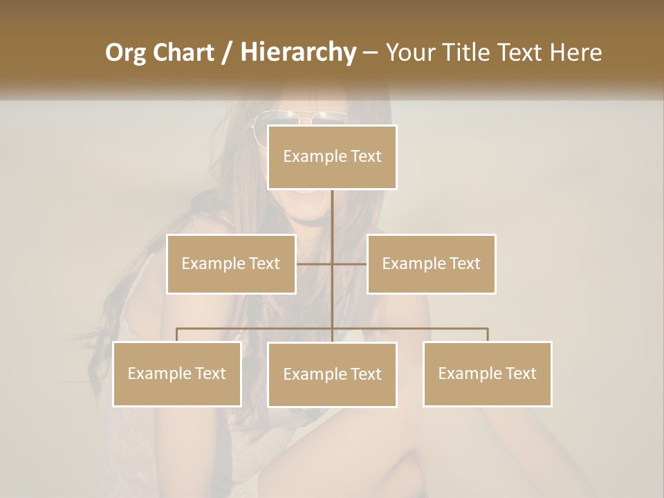 Girl In Sunglasses PowerPoint Template