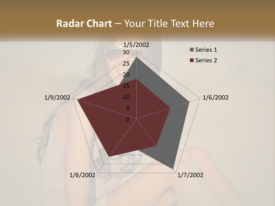 Girl In Sunglasses PowerPoint Template