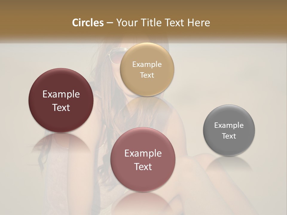 Girl In Sunglasses PowerPoint Template