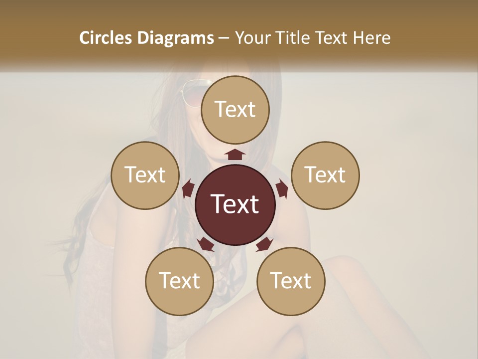 Girl In Sunglasses PowerPoint Template