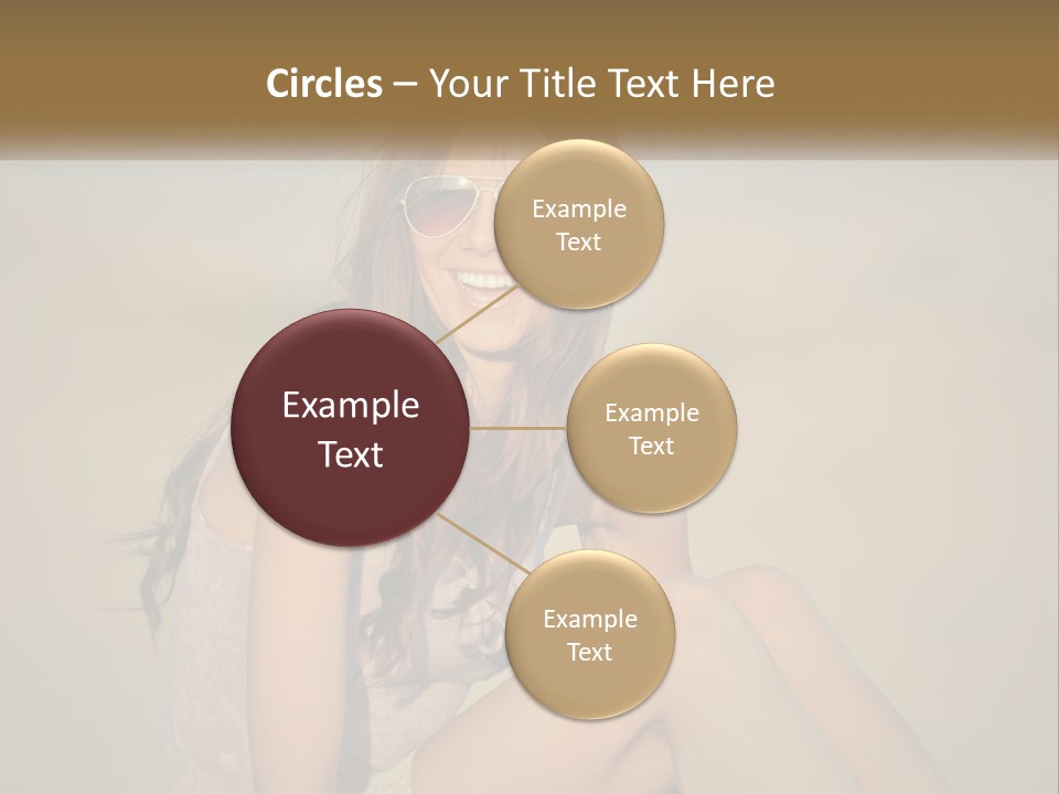 Girl In Sunglasses PowerPoint Template