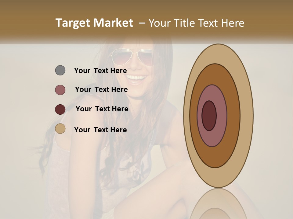 Girl In Sunglasses PowerPoint Template