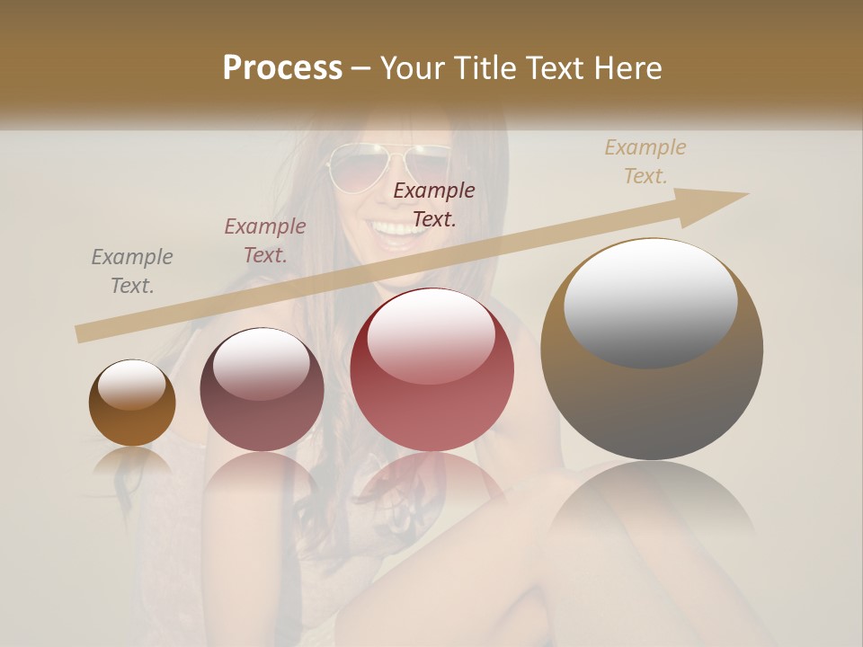 Girl In Sunglasses PowerPoint Template