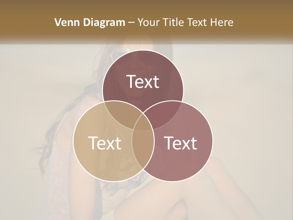 Girl In Sunglasses PowerPoint Template