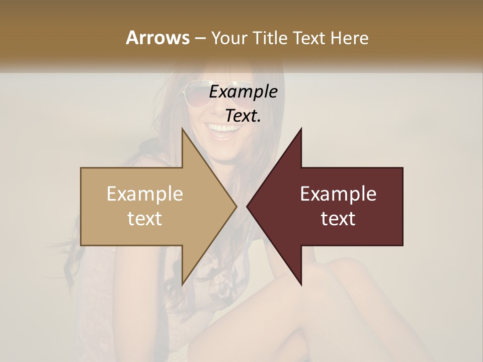 Girl In Sunglasses PowerPoint Template