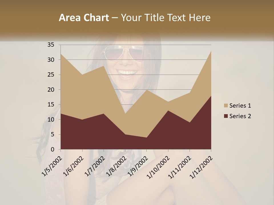 Girl In Sunglasses PowerPoint Template