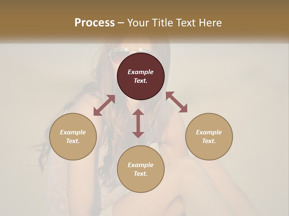 Girl In Sunglasses PowerPoint Template