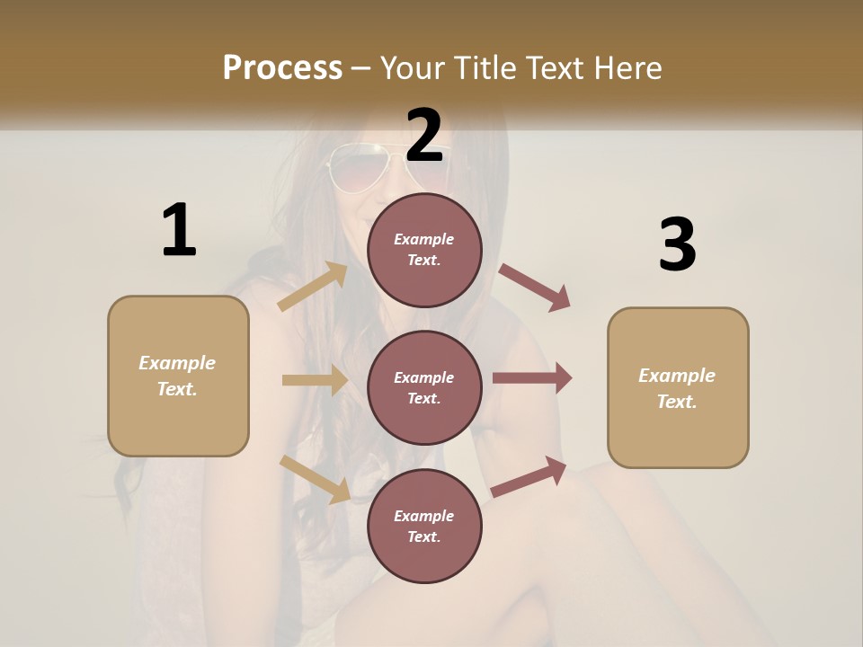 Girl In Sunglasses PowerPoint Template