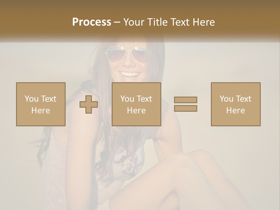 Girl In Sunglasses PowerPoint Template
